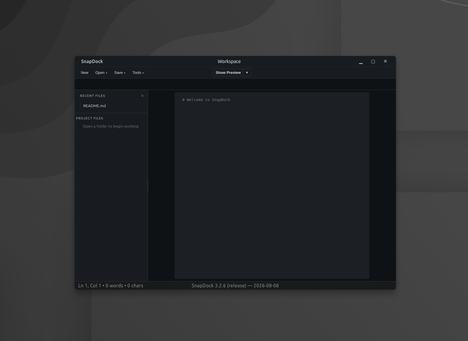 SnapDock 3 dark theme